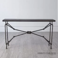 Love Knot Console-Bronze/Black -Online Home Decor 66129