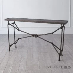 Love Knot Console-Bronze/Black -Online Home Decor 66130