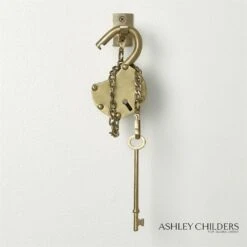 London Padlock-Satin Brass -Online Home Decor 66166