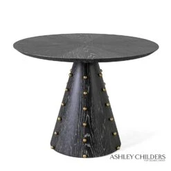 Spheres Center Table-Ebony Cerused Oak