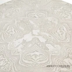 Spheres Center Table-White Burl 12 Spheres Center Table-White Burl -Online Home Decor 66335