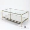Stud Coffee Table-Silver Leaf