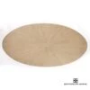Flute Table Top-Oval-Cerused Oak-96" -Online Home Decor 67093