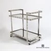 Quartz Stud Bar Cart-Silver Leaf -Online Home Decor 67227