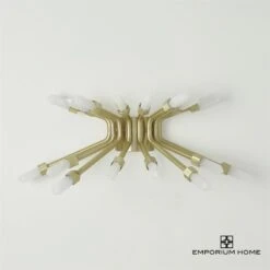 Quartz Burst Sconce-Satin Brass -Online Home Decor 67264