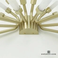 Quartz Burst Sconce-Satin Brass -Online Home Decor 67268