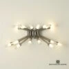 Quartz Burst Sconce-Satin Nickel 1 Quartz Burst Sconce-Satin Nickel -Online Home Decor 67270