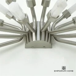 Quartz Burst Sconce-Satin Nickel -Online Home Decor 67275