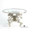 Ink Blot Dining Table-Nickel-48" -Online Home Decor 67739