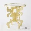 Ink Blot Side Table-Gold Leaf 2 Ink Blot Side Table-Gold Leaf -Online Home Decor 67747