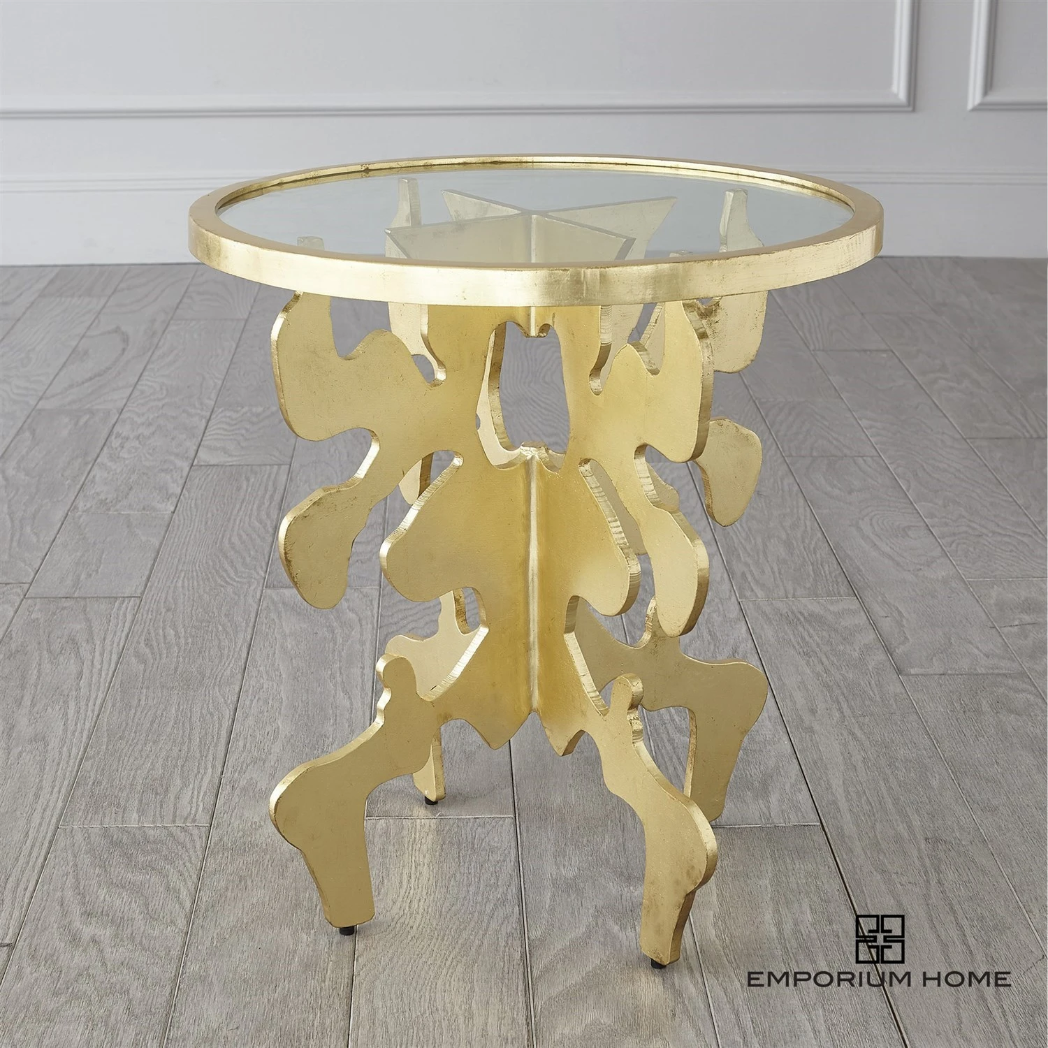 Ink Blot Side Table-Gold Leaf 6 Ink Blot Side Table-Gold Leaf - Image 4