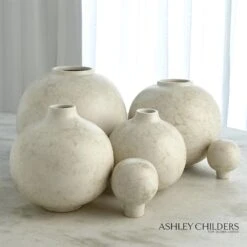 Bubble Stacking Vase-Ivory -Online Home Decor 67775