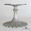 Flute Table Base-Silver Leaf-34" -Online Home Decor 67877