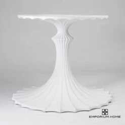 Flute Table Base-White-34"