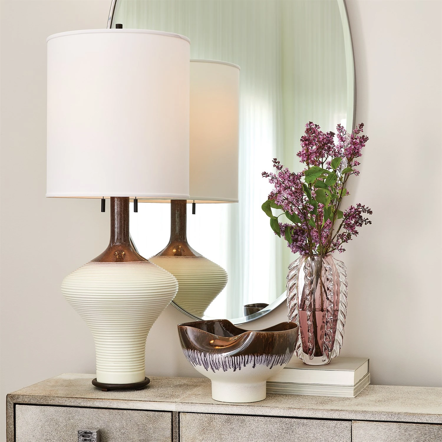 Ridge Bottle Lamp-Amethyst 5 Ridge Bottle Lamp-Amethyst - Image 3