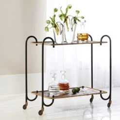 Blade Bar Cart-Bonze 11 Blade Bar Cart-Bonze -Online Home Decor 69262
