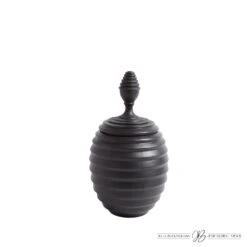 Orion Jar-Black 16 Orion Jar-Black -Online Home Decor 69374