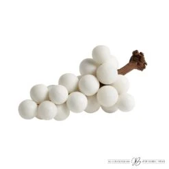 Bella Grapes-White -Online Home Decor 69460