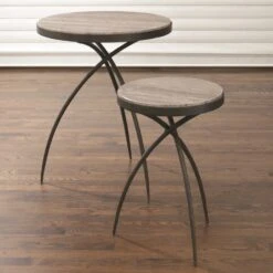Tri-Pod Tables W/Grey Marble Top -Online Home Decor 7.80137 7.80138 1