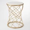 Tango Accent Table-Gold Leaf