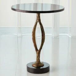 Pod Accent Table-Antique Gold