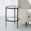 Laforge Two Tiered Side Table-Iron & Braised Brass -Online Home Decor 7.90278