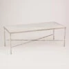 Spike Cocktail Table-Antique Nickel W/White Marble -Online Home Decor 7.90513