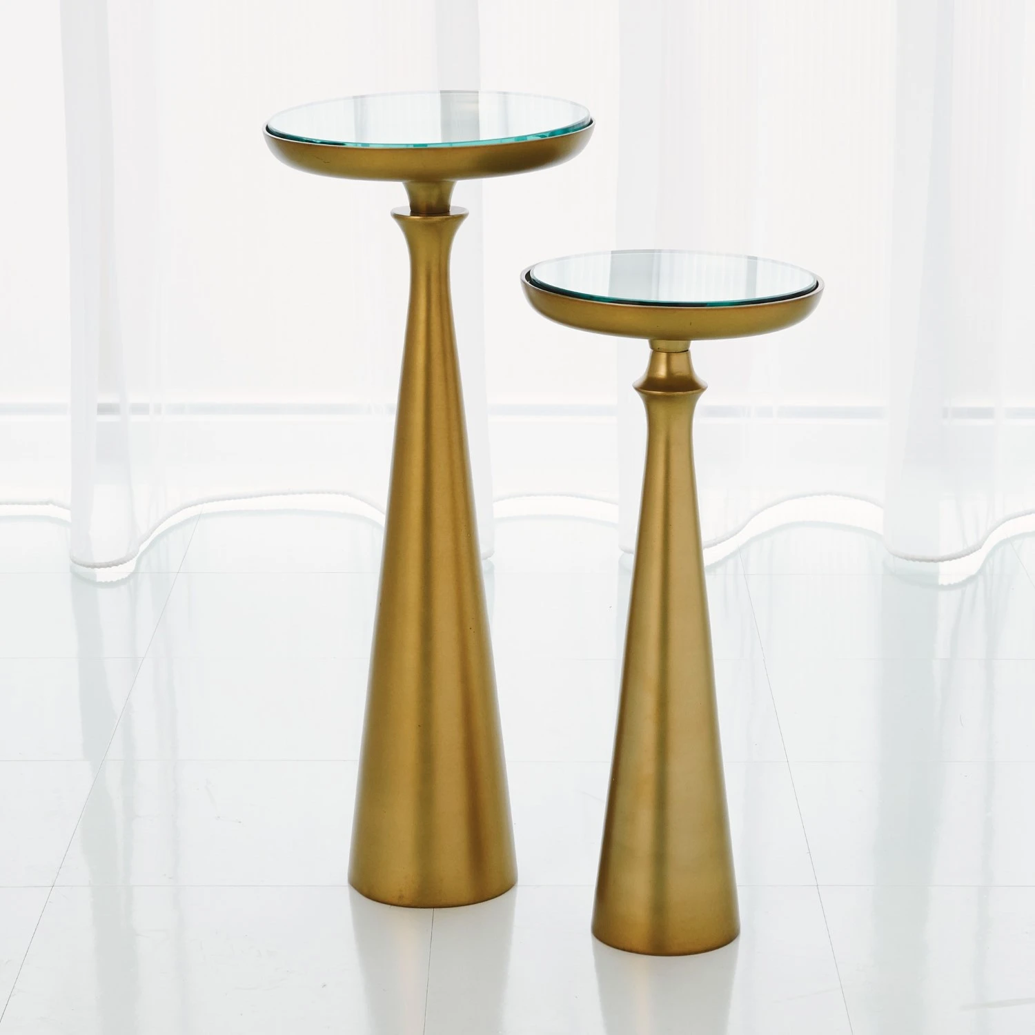 Minaret Accent Table-Satin Brass 3 Minaret Accent Table-Satin Brass