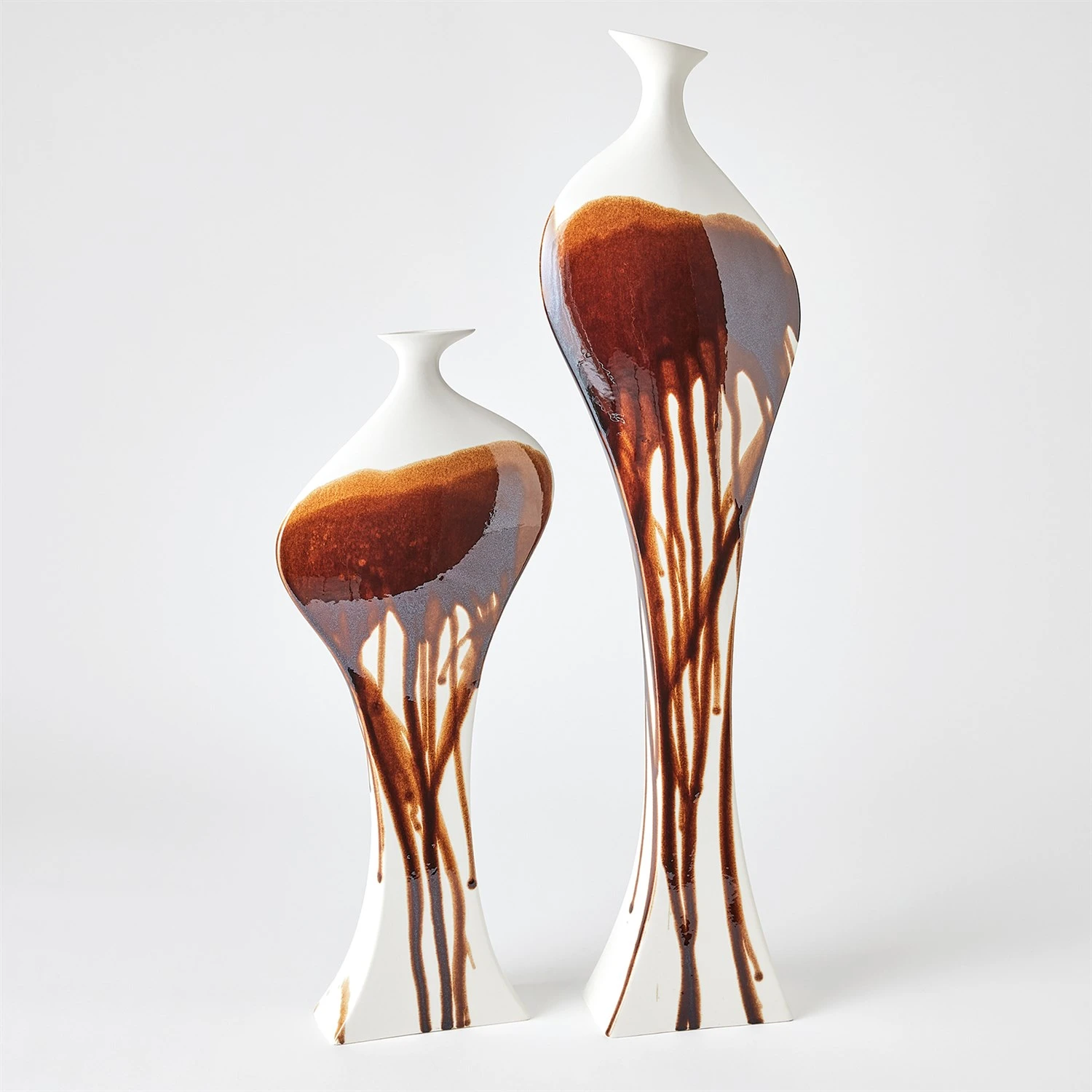 Curvy Bottles-Garnet Splash 3 Curvy Bottles-Garnet Splash