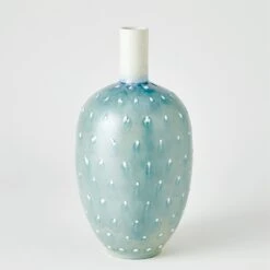 Spotted Vase-Lamb's Ear -Online Home Decor 71124