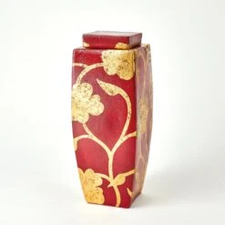 Flora Jars-Deep Red -Online Home Decor 71152