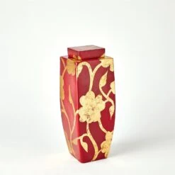 Flora Jars-Deep Red -Online Home Decor 71153