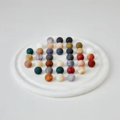 Alabaster Solitaire Game Set-Multi