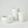 Chip Vases & Bowl-Matte White 2 Chip Vases & Bowl-Matte White -Online Home Decor 72126