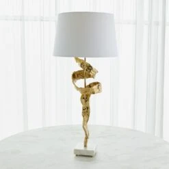 Twist Lamp-Brass -Online Home Decor 72204