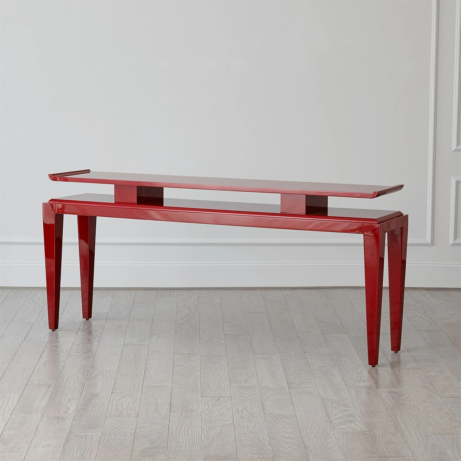 Poise Console Table-Deep Red 8 Poise Console Table-Deep Red - Image 6