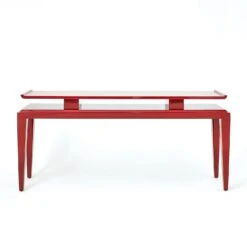 Poise Console Table-Deep Red