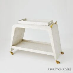 Baxter Bar Cart & Tray 18 Baxter Bar Cart & Tray -Online Home Decor 72411