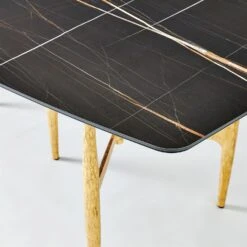 Radius Tables-Gold/Noir Lux Top 21 Radius Tables-Gold/Noir Lux Top -Online Home Decor 72465