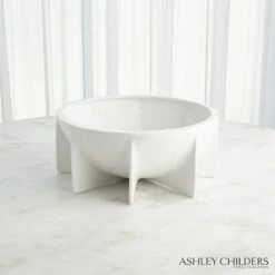Nove Bowl-Matte White -Online Home Decor 72483