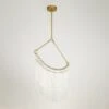 Draped Glass Chandelier-Sm 1 Draped Glass Chandelier-Sm -Online Home Decor 72682