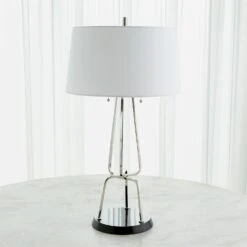 Intersecting Lamp-Nickel 9 Intersecting Lamp-Nickel -Online Home Decor 73100