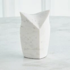 Standing Owl-White -Online Home Decor 73481