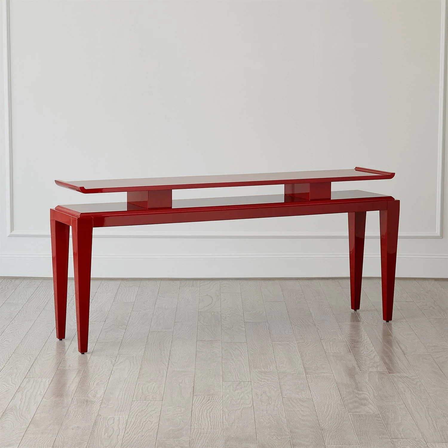 Poise Console Table-Deep Red 7 Poise Console Table-Deep Red - Image 5