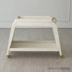 Baxter Bar Cart & Tray 22 Baxter Bar Cart & Tray -Online Home Decor 74082