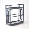 Grid Block Bar Cart-Ink -Online Home Decor 74395