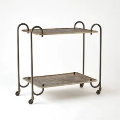 Blade Bar Cart-Bonze