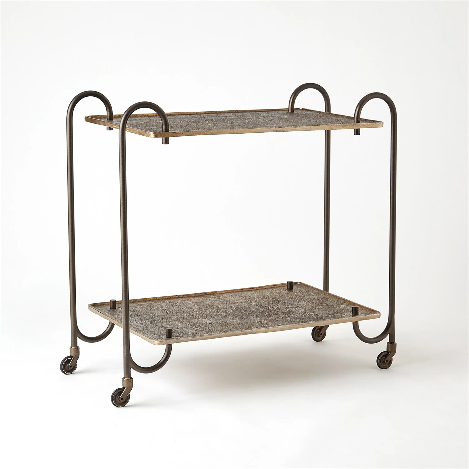 Blade Bar Cart-Bonze 3 Blade Bar Cart-Bonze