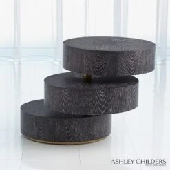 Pivot Side Table-Ebony Cerused -Online Home Decor 74545