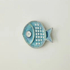 Blue Fish Plate -Online Home Decor 75326